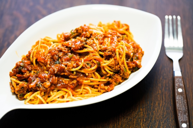 Homemade Meat Sauce Spaghetti